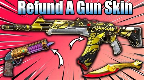 how to refund guns skin in valorant.
